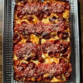 Plain Detroit Style Pizza 10" x 14"